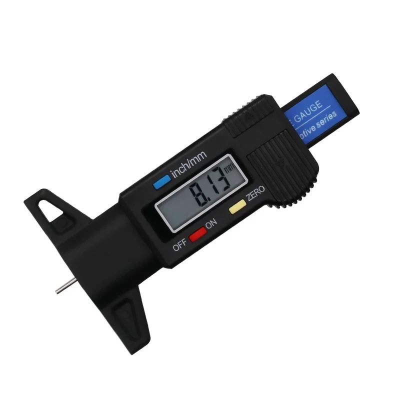 Digital Car Tyre Tire Thickness Gauges Depth Gauge Tyre Tire Tread Depth Gauge Caliper Tyre Wear Detection Measuring Instruments