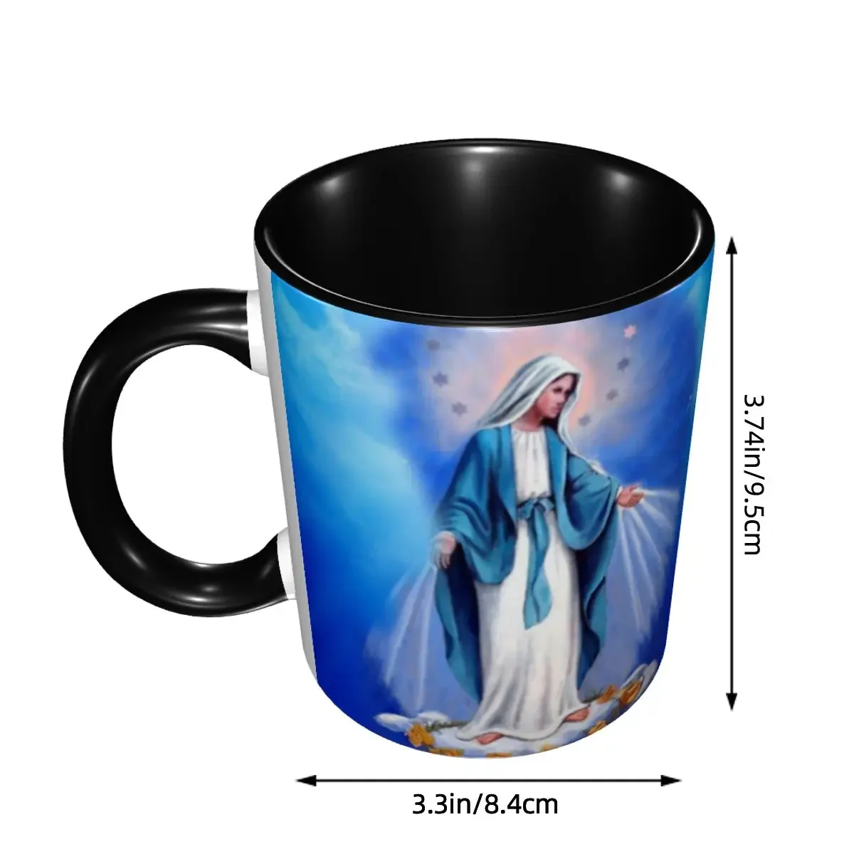 Custom Catholic Virgin Mary Mugs DIY Our Lady of Fatima Ceramic Milk Tea Coffee Cup
