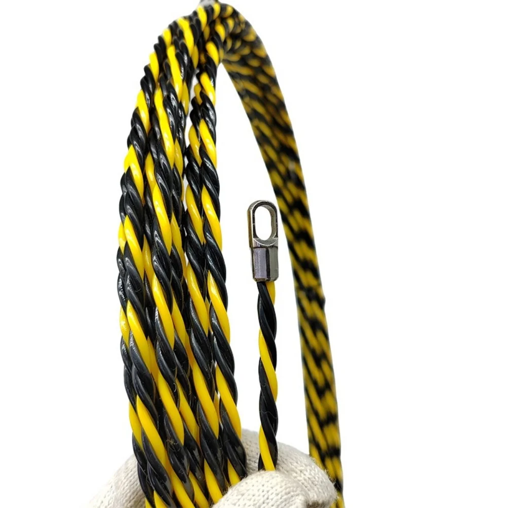 Professional Fish Tape Puller with Cable Retraction Support and Flat Head for Electrical Threading 10 20 30 50 Meter