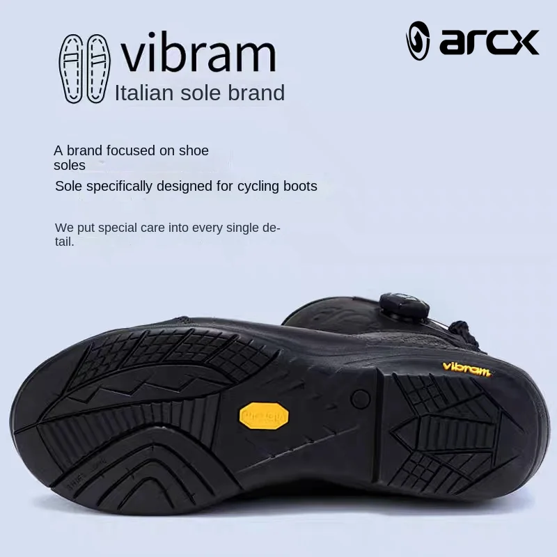 ARCX Men's Motorcycle Riding Boots Waterproof Real Cowhide Leather Motocross Off-Road Racing Shoes Ankle Protecion Equipment