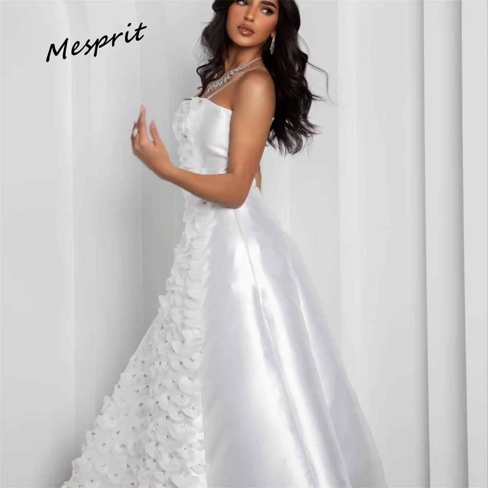 Simples Strapless A Linha Pavimento Comprimento Prom Vestidos, Saias cetim Applique, Vestidos personalizados