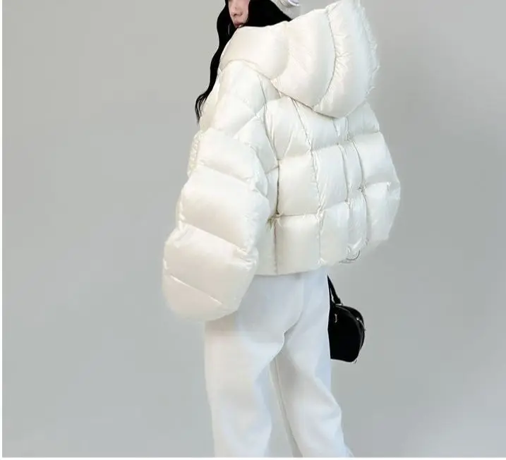 2025 Autumn-Winter Fashion Stylish and Versatile New Hooded Cotton Coat for Women