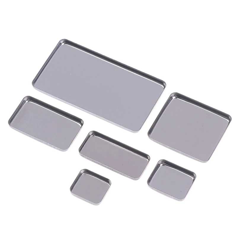 5/10pcs Empty Eyeshadow Tin Pans Makeup Palettes Empty Square Palette Iron Cases Pans For Powder