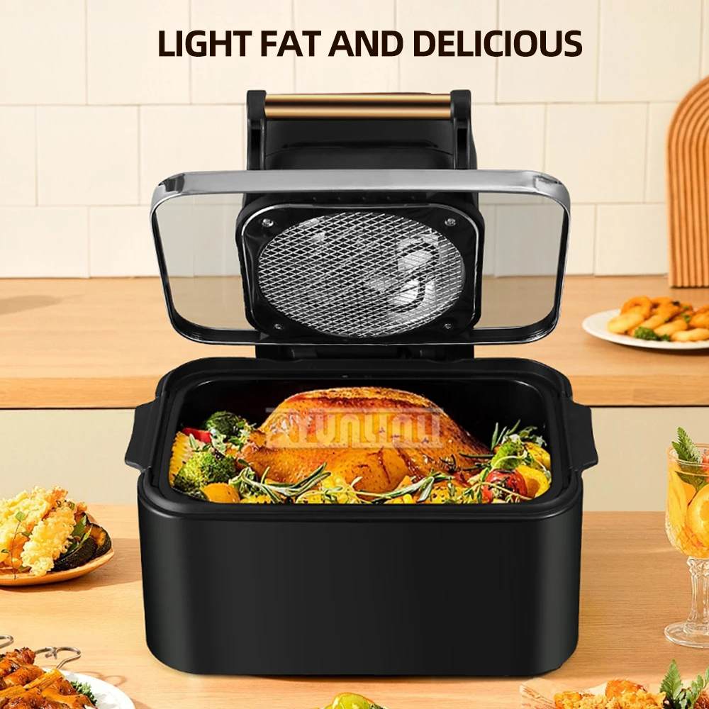 Household Intelligent Air Fryer 12L Large Capacity Oven Ivisible Automatic Electric Fryer Fritadeiras Elétricas