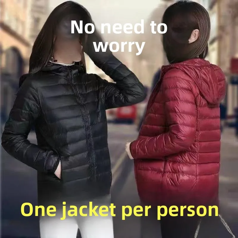 

Lightweight ort Cotton Jaet for Women Middle-Aged Faionable Trendy Autumn Winter Coat Warm Stand Collar Silk Cotton Fil...