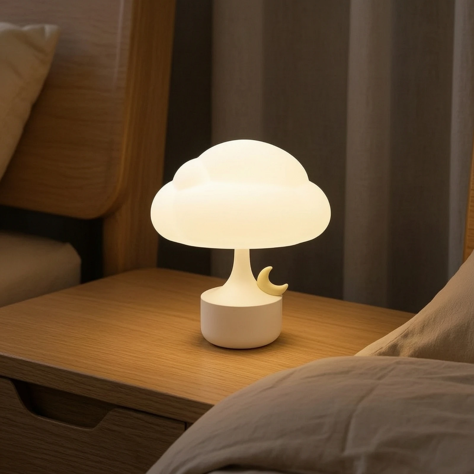 Cloud Night Light Washable Cloud Lamp Bedside Lamp with Silicone Shade Removable Warm for New Parents, Nursery, Bedroom