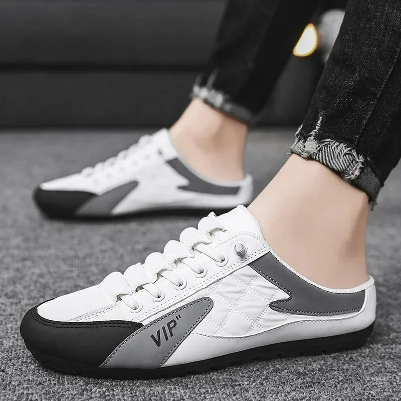 Summer Slippers for Men Trendy Men's Flat Bottom Casual Shoes Soft Sole Support Shoes Men's Sneakers Zapatos De Hombre