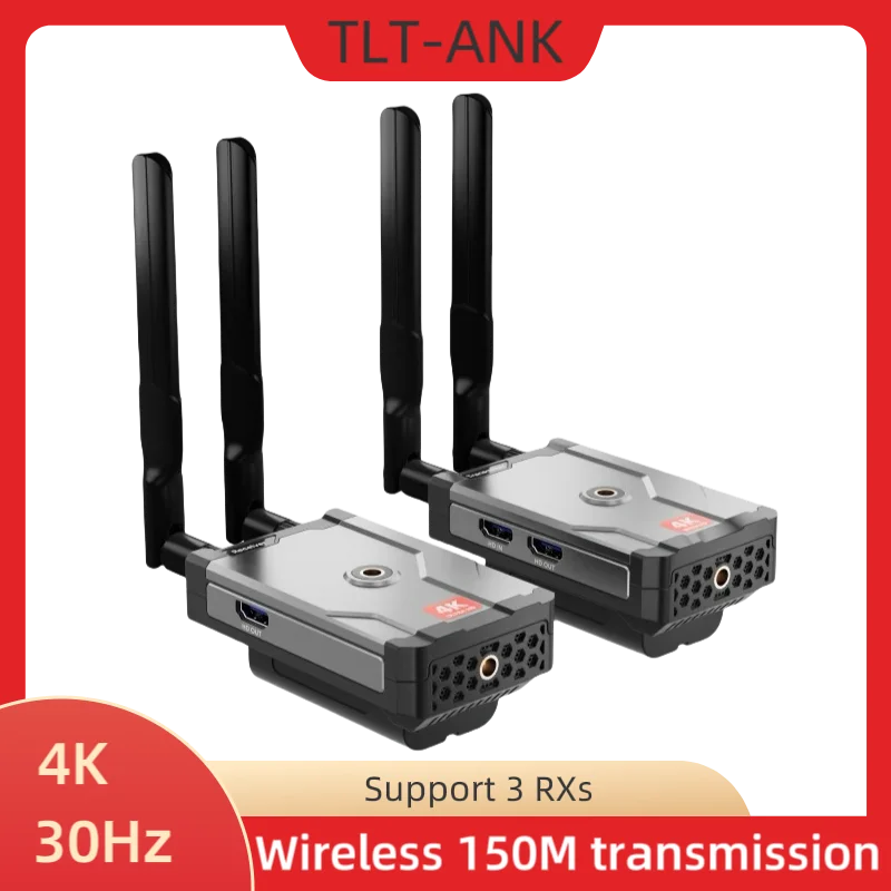 Imagem -01 - Extensor Compatível com Hdmi sem Fio Áudio e Vídeo Receptor sem Fio Câmeras Slr para tv sem Latência 4k 30hz 150m extensor compativel com hdmi sem fio audio e video receptor sem fio cameras slr para tv sem latencia 4k 30hz 150m 01