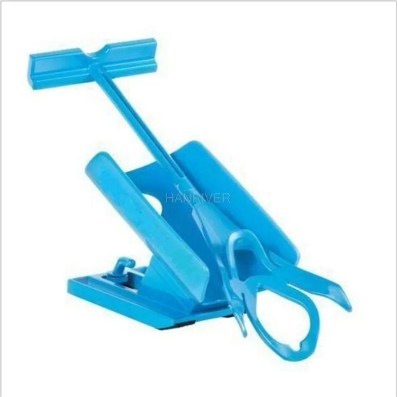 1Pc ถุงเท้า Slider Aid Blue Helper Kit ใส่ถุงเท้าปิดไม่มีการดัดรองเท้าฮอร์นเหมาะสำหรับถุงเท้าเท้ารั้งสนับสนุน