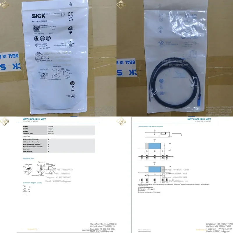 

Sick Cylinder Sensor MZT7-03VPS-KU0 Order Number 1070829 New In Stock
