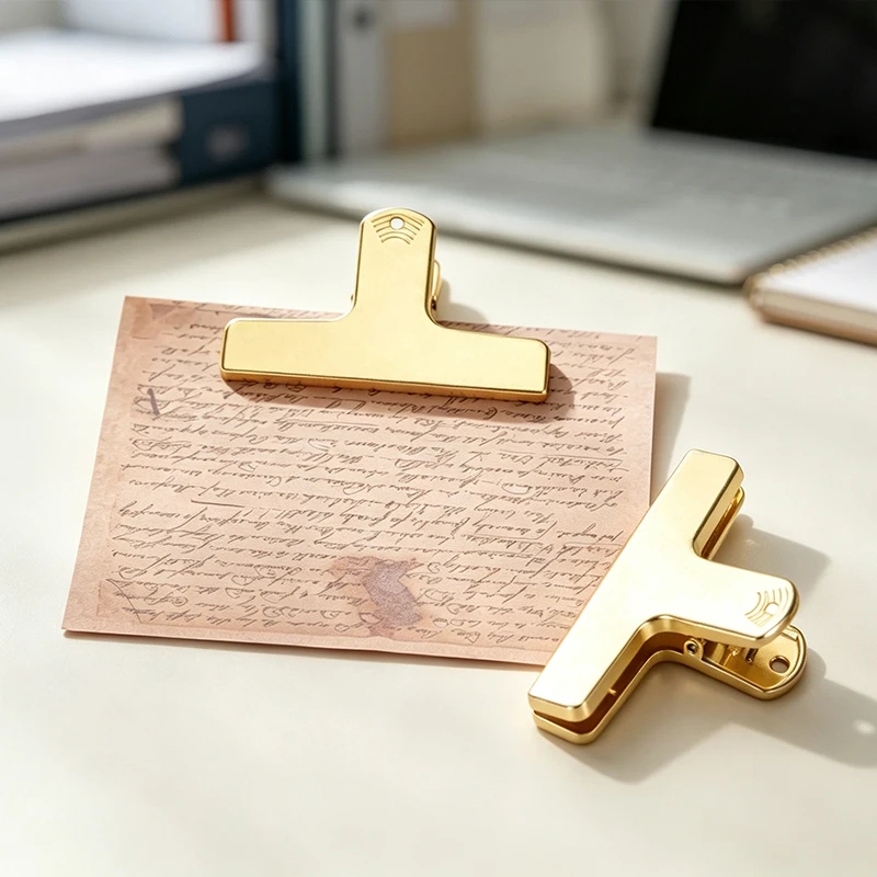 Large Binder Clips Metal Bill Binder Clip Foldback Notes Letter File Paper Clip Binding Securing Clip Stationery