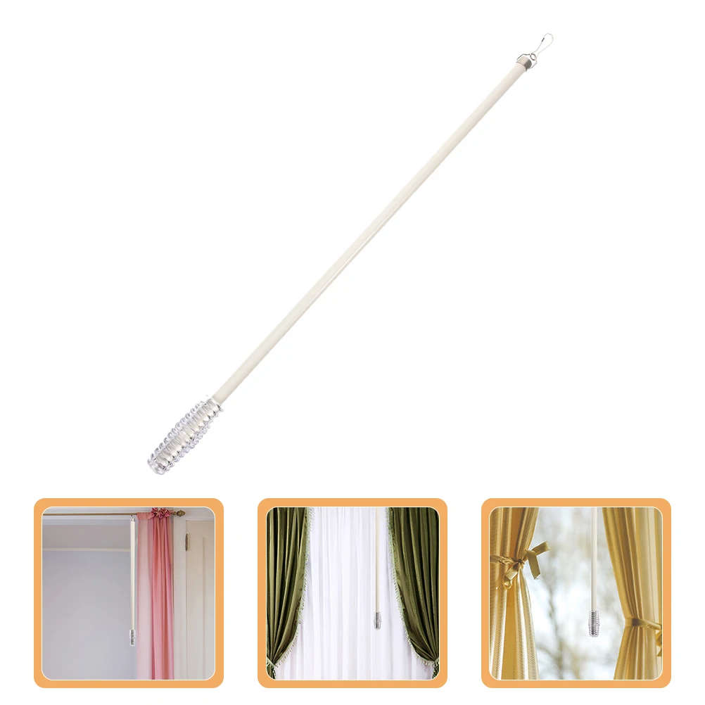 

Curtain Pull Wand Aluminium Alloy Rust Proof Manual Sliding Drapery Pull Rod Replacement for Venetian Blinds and Window Blinds