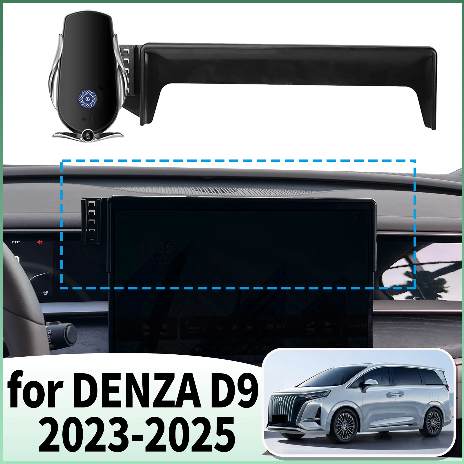 

fit for DENZA D9 2023 2024 2025 Specific Dashboard Navigation Phone Holder Mount Design Car​​ accessoires