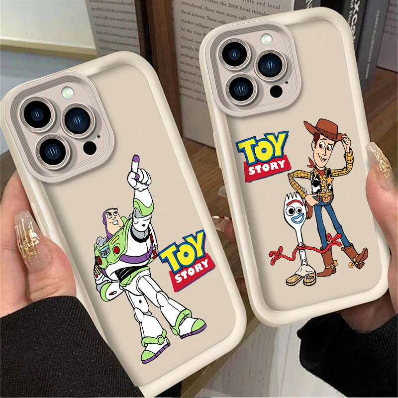 Disney Toy Story TPU Case for iPhone 16 15 14 13 12 11 Pro Max XS X XR 8 7 6S Plus SE 2020 Soft Silicone Protector Back Cover