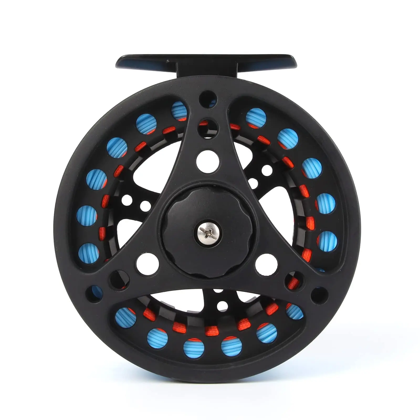 liga de aluminio grande arbor fly fishing reels black fly reel com linha azul combo peso forward wt 2wt wt 4wt 6wt 8wt 01