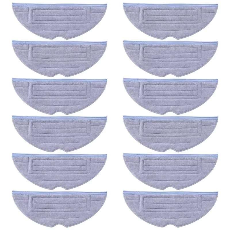 12 Pcs Mop Cloth For Xiaomi Roborock S7 S7+ S7 Maxv S7 Maxv Plus S7 Maxv Ultra Q7 Max+ Series Robot Vacuum Cleaner Parts