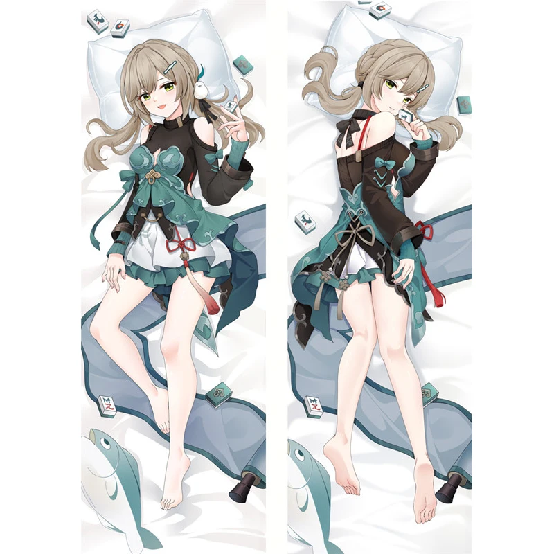 

Honkai: Star Rail Qingque セイジャク Dakimakura Waifu 2WAY Hugging Body Pillow Case Gift Anime Sexy Pillow Case Otaku Cushion Cover