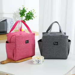 Waterproof Oxford Portable Zipper Thermal Lunch Bags Insulated Freezer Bag Large Capacity Cooler Bag Outdoor Camping Picnic Bag