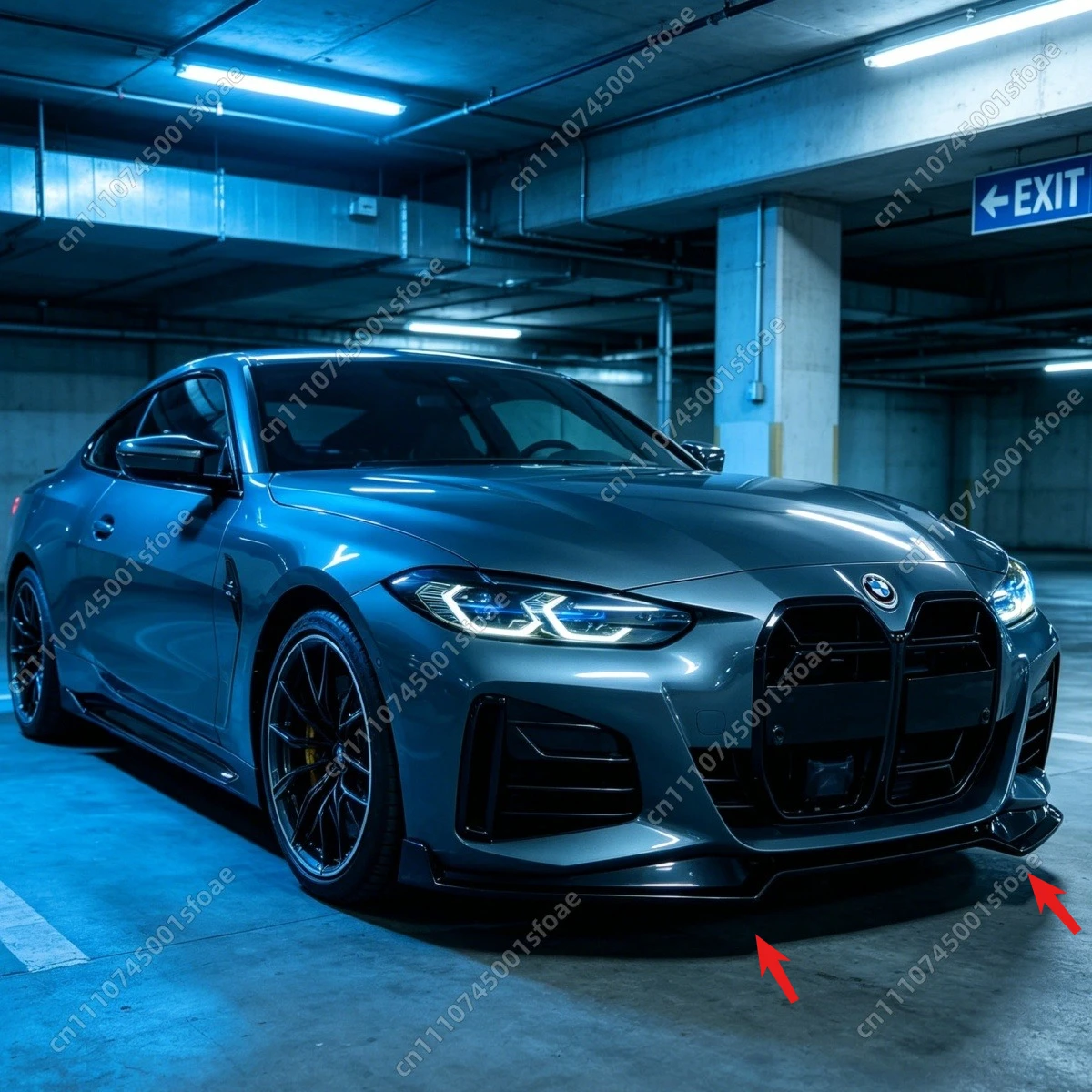 

For BMW G24 G26 M Sport Front Bumper Splitter M Performance 430i 430d I4 I4 M60 Gran Coupe 2021 2022 2023 2024 2025 Lip Bodykit