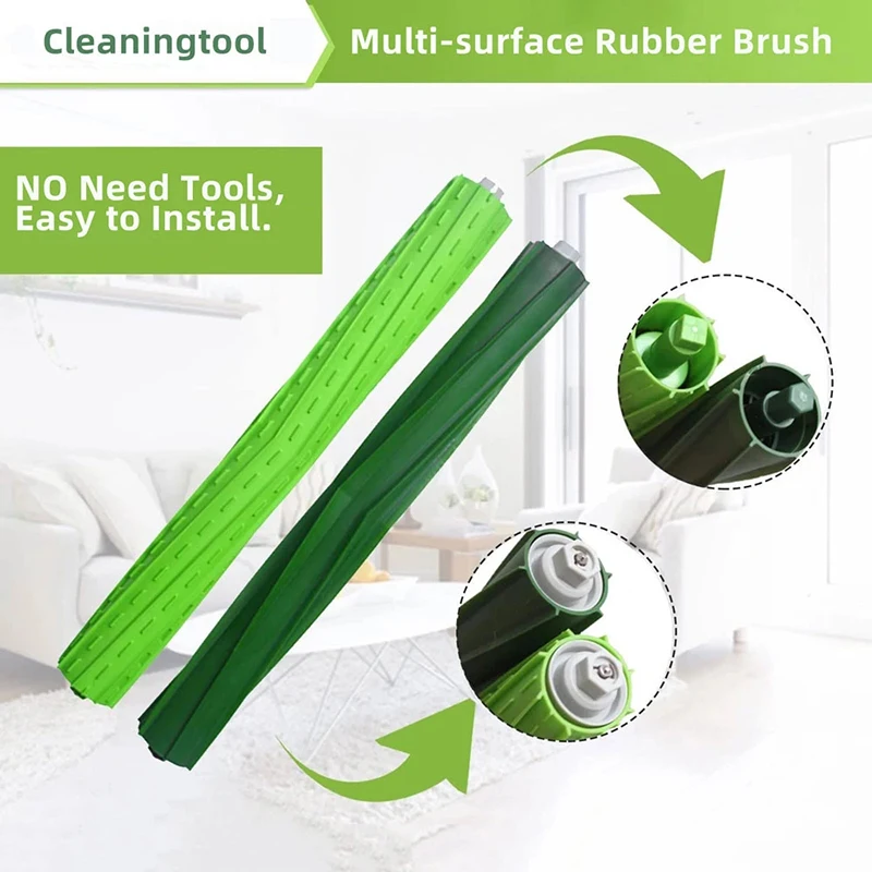 Saco de pó para eliminação de sujeira, filtro hepa, escova lateral principal do rolo para irobot roomba s9 9150 s9 + s9 + plus 9550, peças de aspirador de pó robô