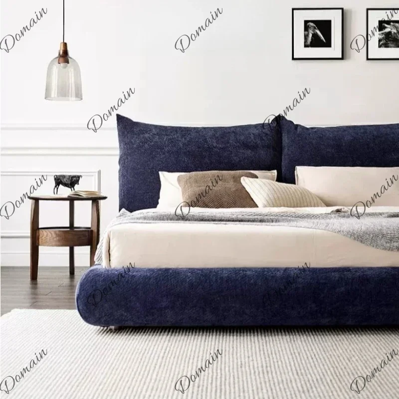 EPI Hotel Floating Bed Italian Double 180x200cm Fabric Bed Loft Simple Camas Matrimoniales Bedroom Sets Full Set Furniture