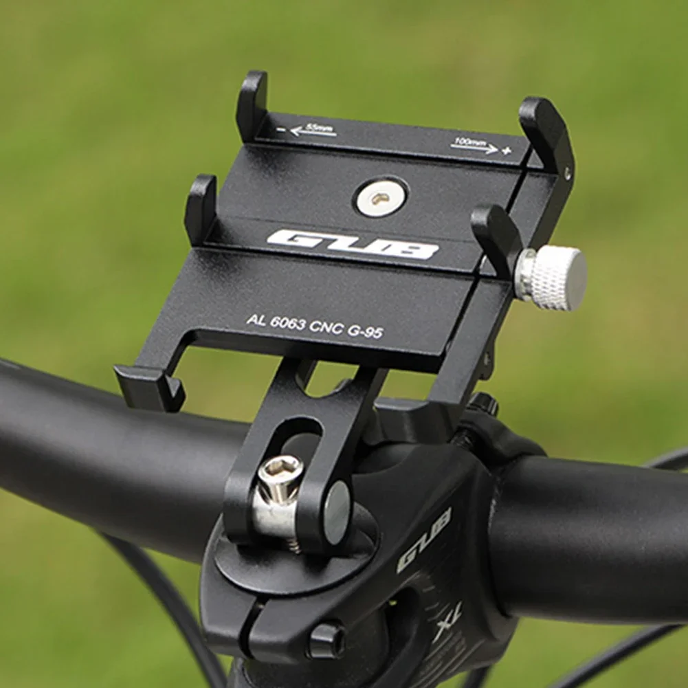 GUB Bicycle Stem CellPhone Mount Adjustable Aluminum Alloy Mobile Phone Support Mount Centered Installation Cycling Equipment