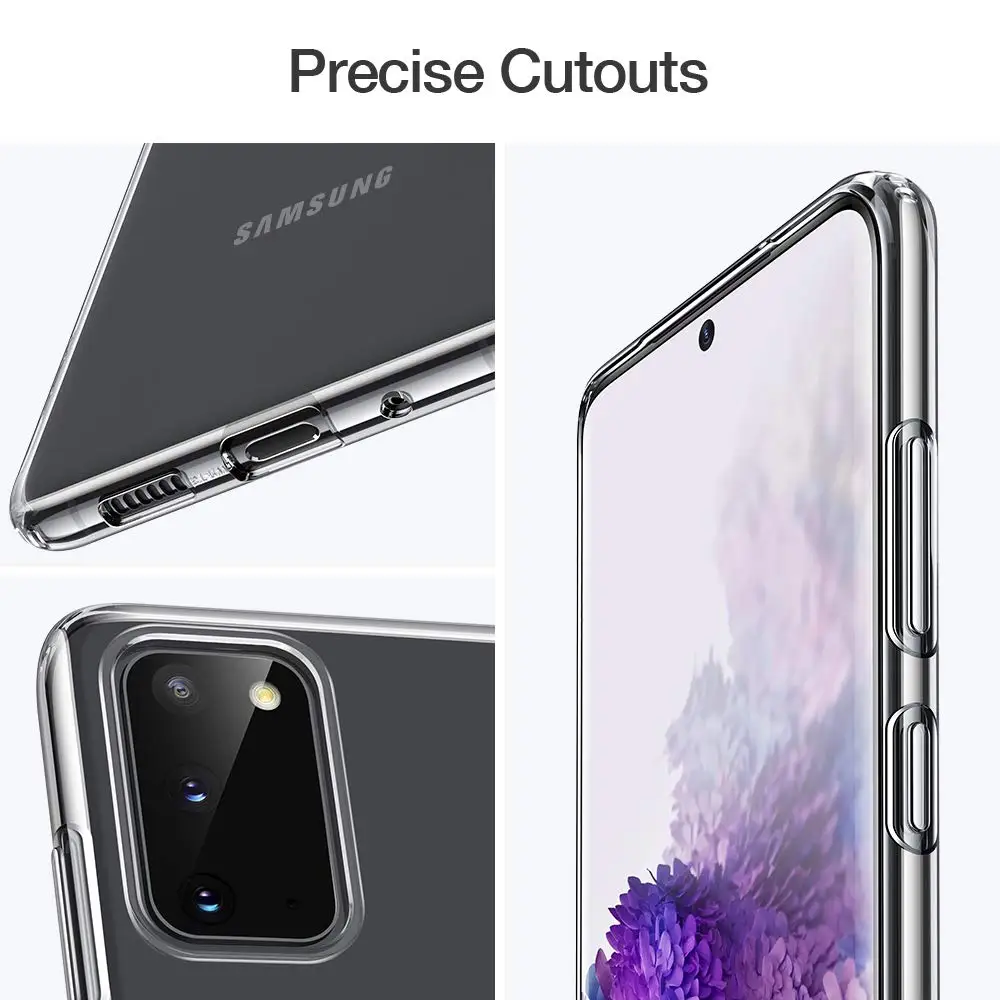 Transparent Phone Case for Samsung Galaxy S20 FE Lite Note 20 Ultra Plus Case Cover Soft TPU Silicon Back Funda S20FE S20Lite 5G