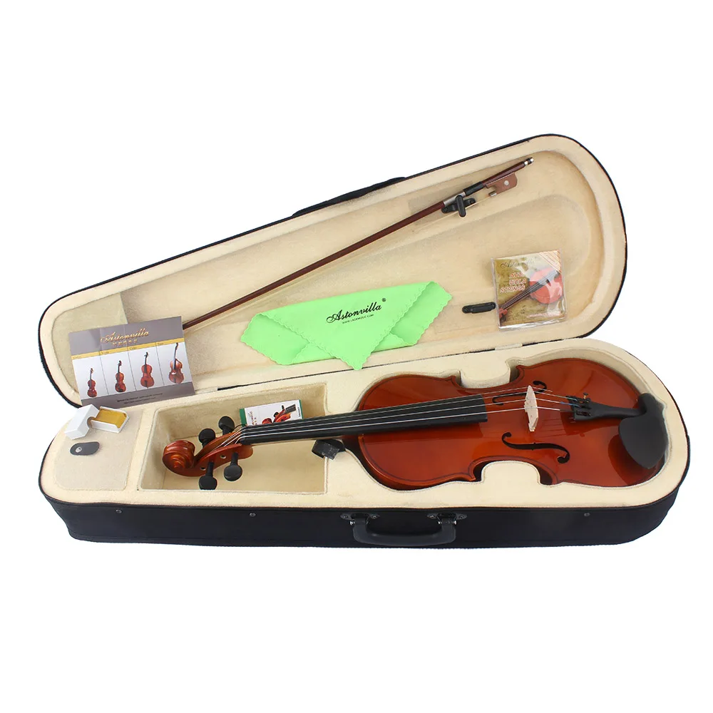 Astonvilla 4/4 Viola 16 Inches Spruce Panel Viola Set with Shoulder Support Case Accessories Professional String Instrument