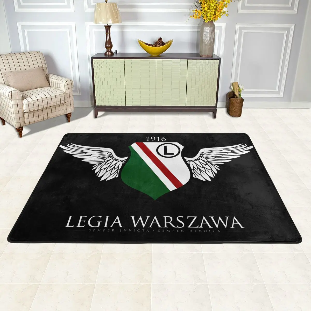 Legia Poland-Tapete De Câmera, Tapete, Tapete De Pés, 24x36"