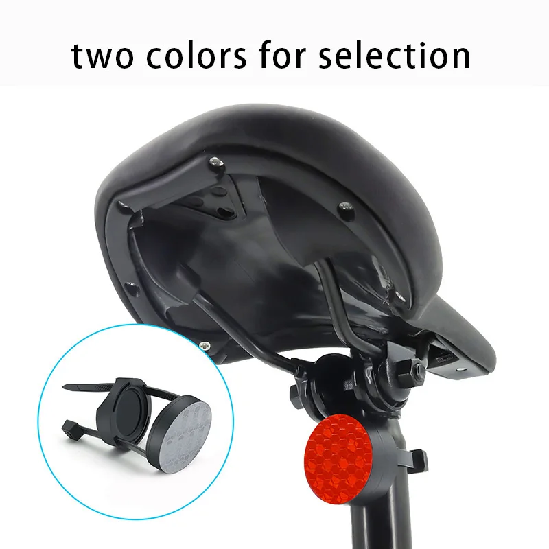 จักรยานเสือภูเขาป้องกันการโจรกรรมซ่อน AirTag Positioner Fix ที่วางของท้ายจักรยาน Reflector Locator Bracket ปลายจักรยานสะท้อนแสงโคมไฟ