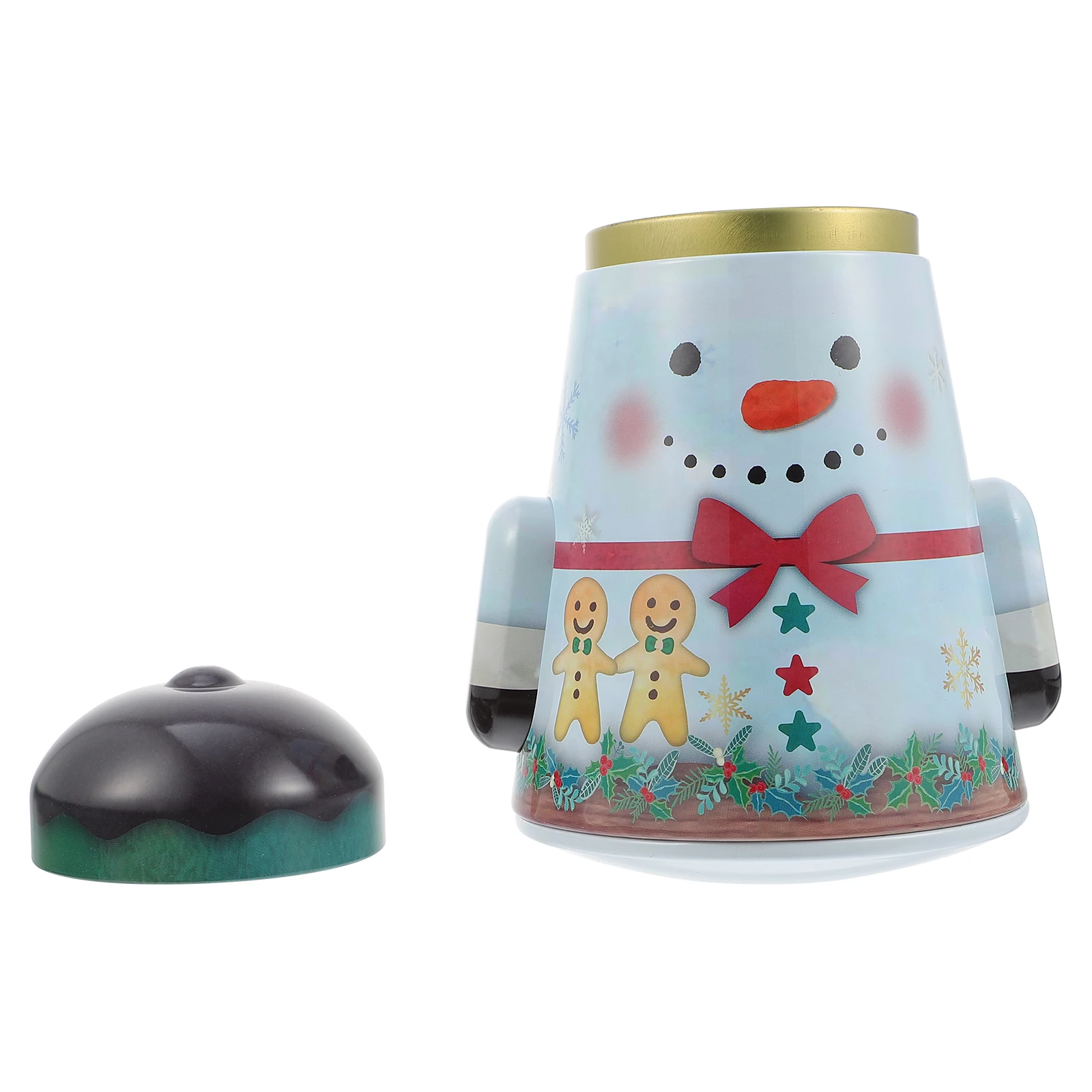 

1pc Christmas Gift Iron Storage Tin Candy Chocolate Packaging Sealed Decorative Christmas Gift Boxes Party Favor Tin Box