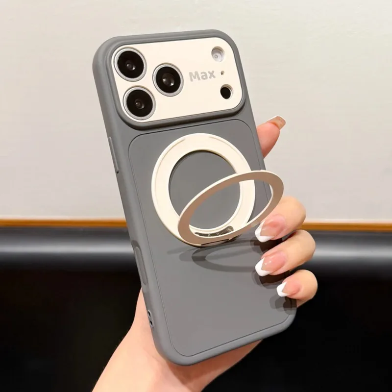Coque de téléphone magnétique à contraste de couleur givrée pour iPhone 17 16 15 14 13 18 Pro Max, protection de l'appareil photo, coque arrière antichoc