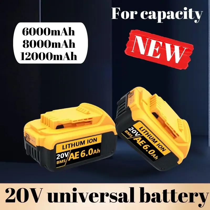 

For Dewalt DCB200 12.0Ah Replacement Battery Compatible For Dewalt 18V 20V Tools DCB120 DCB182 DCB200 DCB609 Battery