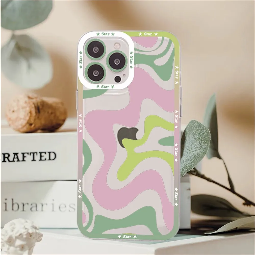 Abstract Swirl Pattern Phone Case For Redmi 7 8 9 A For Redmi Note 5 7 8 9 10 11 Pro Max 4G 5G Funfas