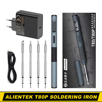 ALIENTEK T80P/T80 Electric Soldering Iron 100W Digital Display Automatic Sleep BGA Precision Soldering Iron Repair Tool