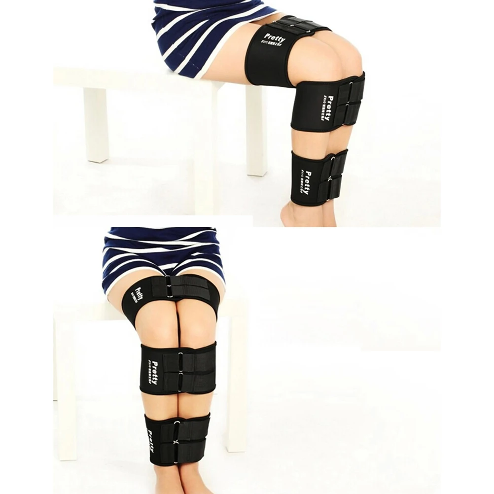 

3 pcs Leg Correction Device Tape Black Durable Breathable Elastic Strap Straighten Bandage Health Care Leg Corrector Straps