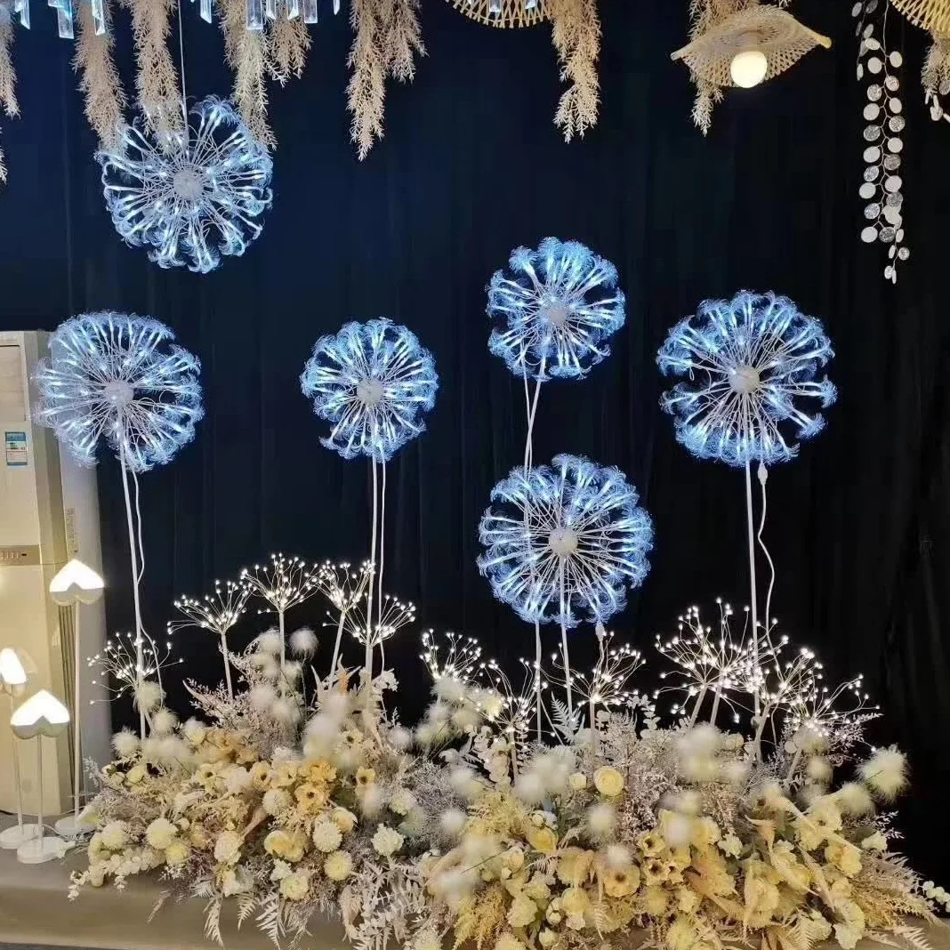 &c New Tall Dandelion Luminous Road Lighting Wedding Props Romantic Scene Set Stage Background Party for Decor and Weddings