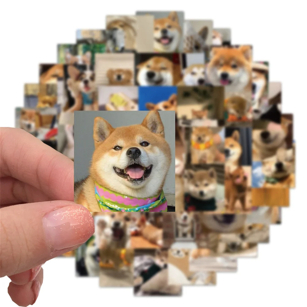 10/30/50PCS Super Cute Pet Dog Corgi Shiba Inu Sticker For Toy Luggage Laptop iPad Gift Phone Case Waterproof Sticker Wholesale