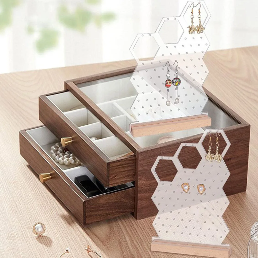 

Earring Display Stand Hoop Holder Earrings Organiser Organizer Board Window Storage Earing Arcylic
