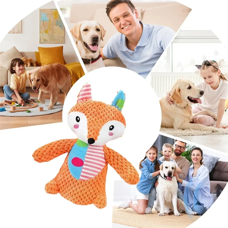 VEHO-Squeaky أفخم الكلب التجعيد Squeakers للجناب الصغيرة والمتوسطة والكبيرة تنظيف الأسنان مضغ اللعب Cleaningke