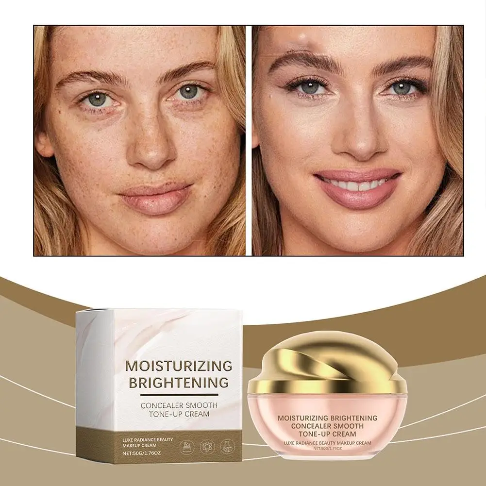 50g Moisturizing Brightening Concealer Smooth Tone-up Cream New 2024 H7a7