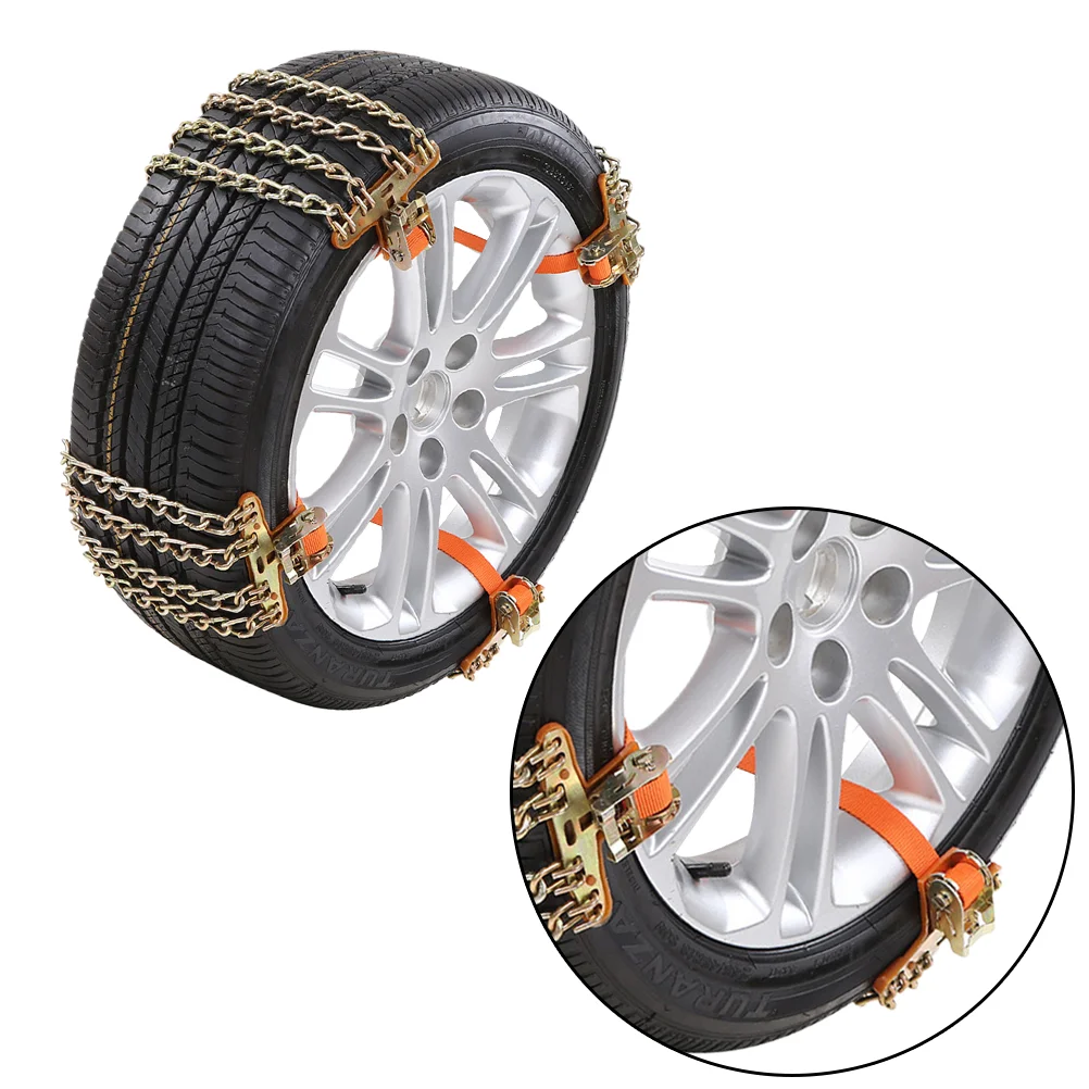 

4 Chains Balance Design Truck Car Wheels Tire Snow Ice Chains Belt Winter Anti-skid Vehicles SUV Wheel Chain Winter Strap (