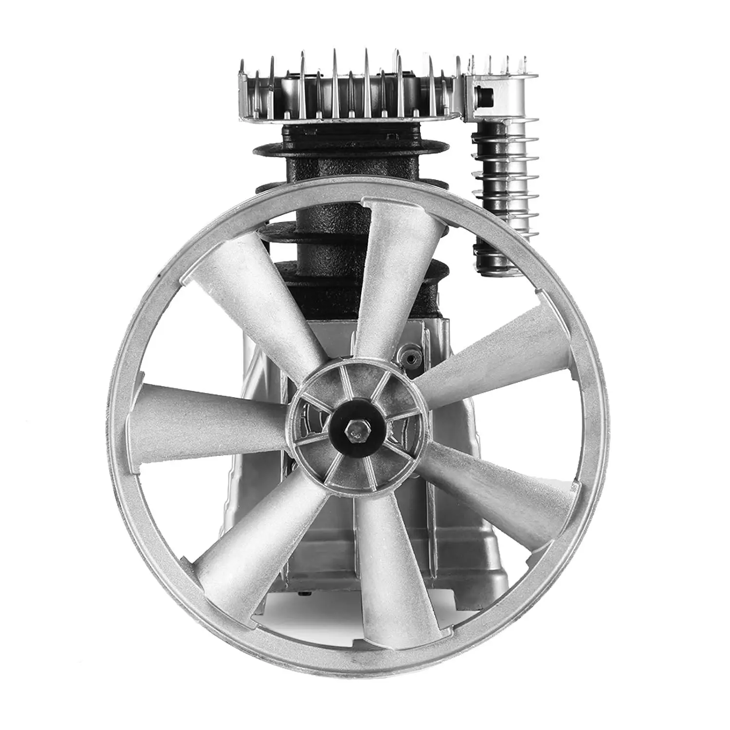 Bomba de compressor de ar 3hp 11.8cfm, 115psi, cilindro duplo de estágio único, cabeça de compressor de ar de alumínio, estilo pistão, lubrificação contra respingos