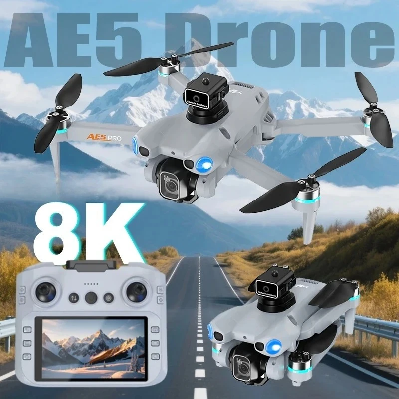 Original New AE5 Drone 4K Professional 5G GPS 360° Laser obstacle avoidance Screen Remote Brushless Foldable Quadcopter RC Toys