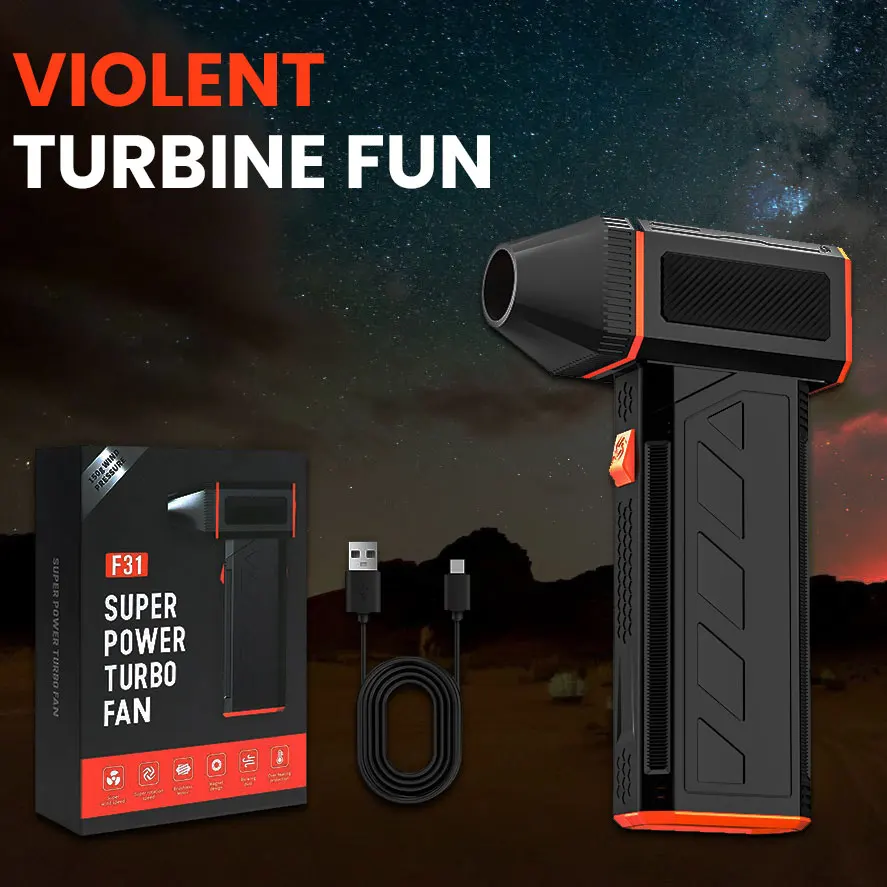 

110000 RPM Violent Mini Brushless Turbo Jet Fan Cordless Powerful Blower with High Speed Duct Fan Motor Jet Dry Fan 2025