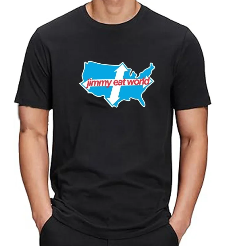 New Authentic Jimmy Eat World Across America Slim Fit T Shirt S M L Xl 2Xl