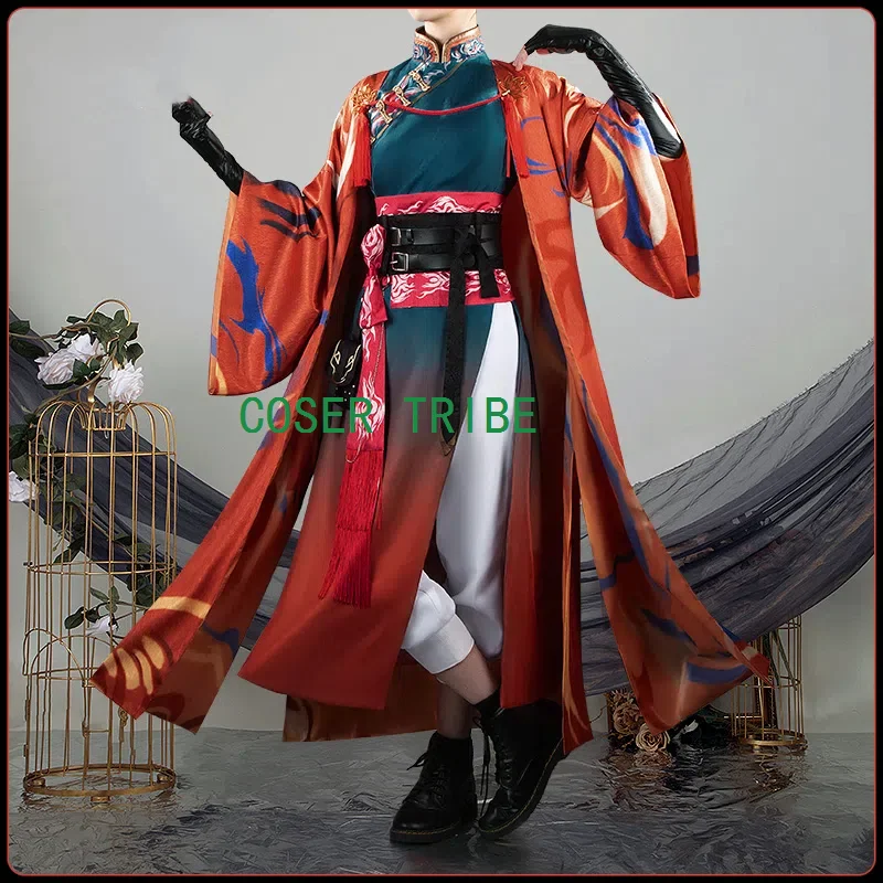 

COSER TRIBE Vtuber Seraphim Chinese Style Cosplay Costume Cos Game Anime Party Uniform Hallowen Play Role Clothes Clothing