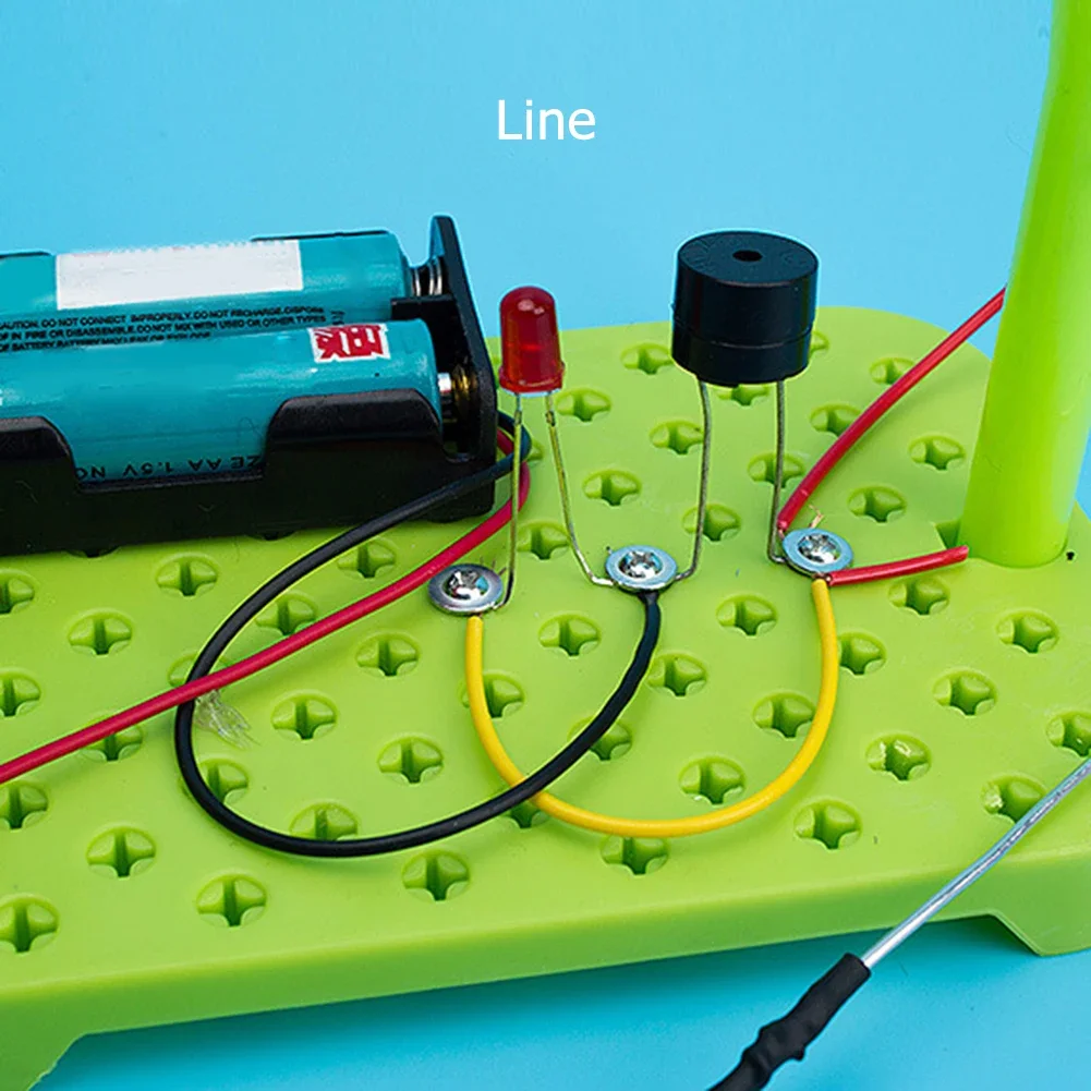 DIY fizyczny zestaw obwodów eksperymenty naukowe ABS podzespoły elektroniczne edukacyjne zabawki edukacyjne losowy kolor