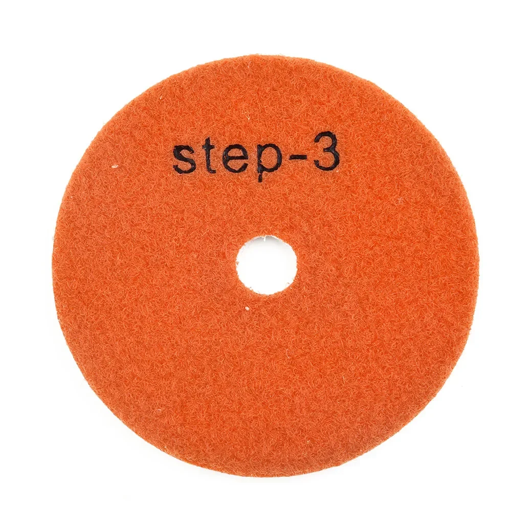 

3PCS 4 Inch 100mm Dry/wet Diamond 3 Step Polishing Pads Granite Polishing Tool For Marble Terrazzo Rough Grinding Terrazzo