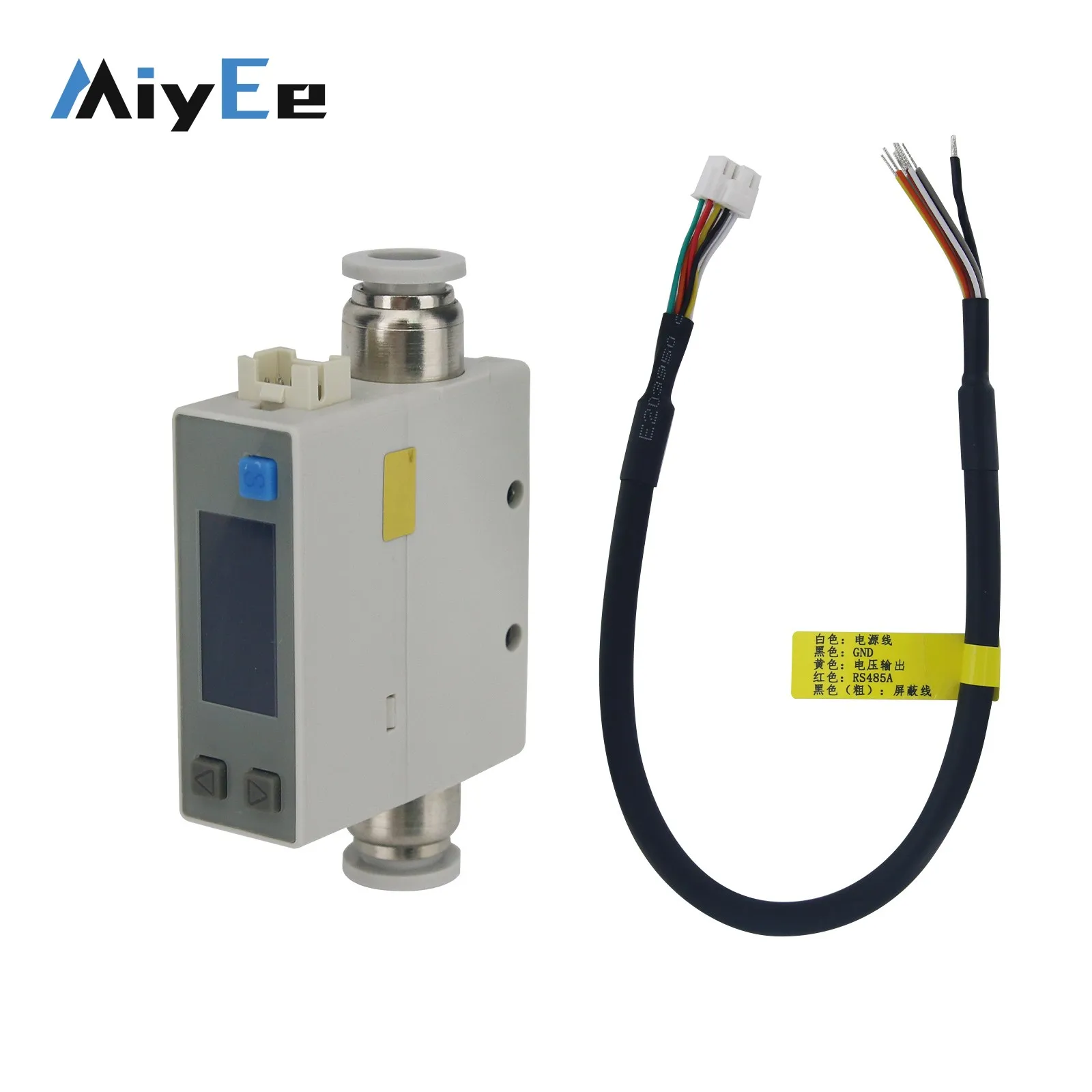 0-2L/min 0-50L/min MEMS Gas Flow Sensor (Replacement for SMC PFM7) for Air/Nitrogen/Oxygen